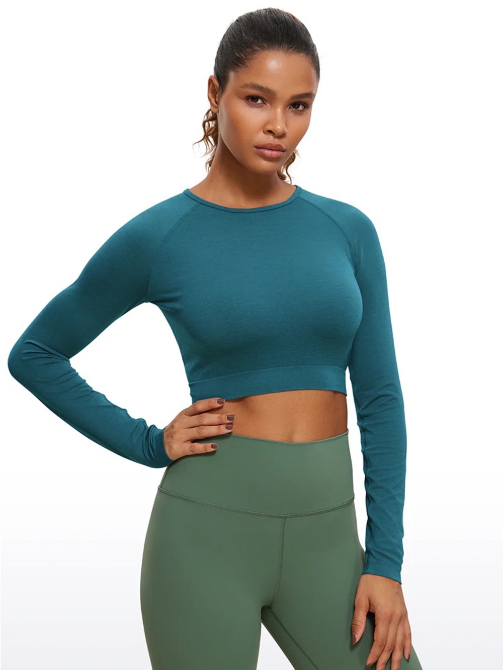 Seamless Slim Fit Cropped Long Sleeve